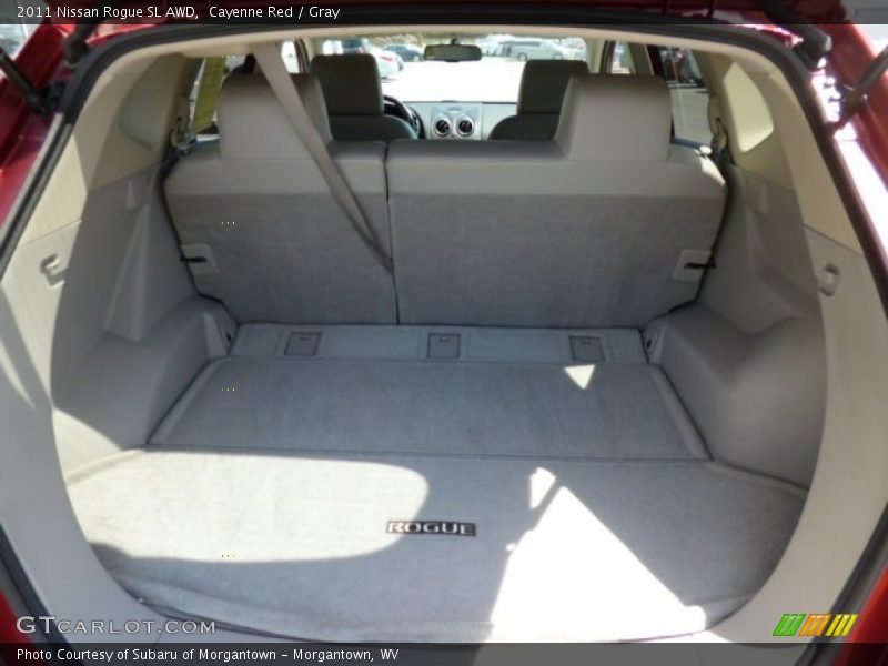 Cayenne Red / Gray 2011 Nissan Rogue SL AWD