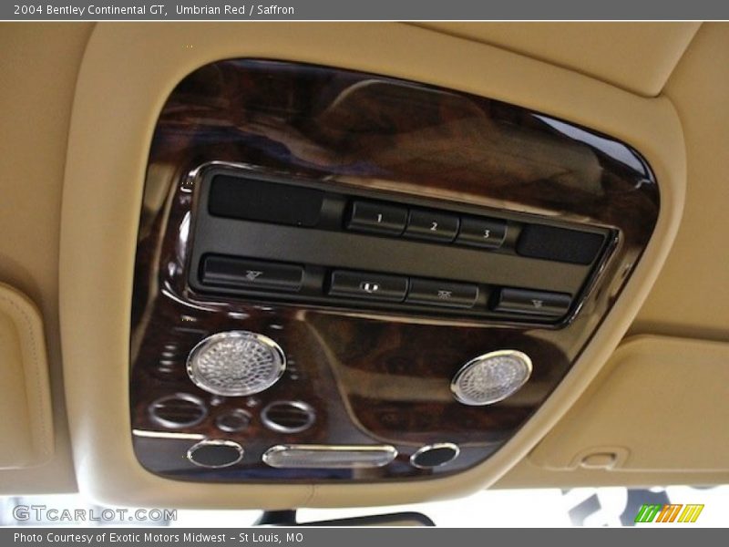 Controls of 2004 Continental GT 