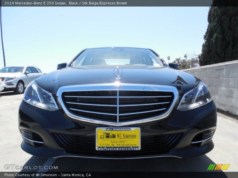 Black / Silk Beige/Espresso Brown 2014 Mercedes-Benz E 350 Sedan