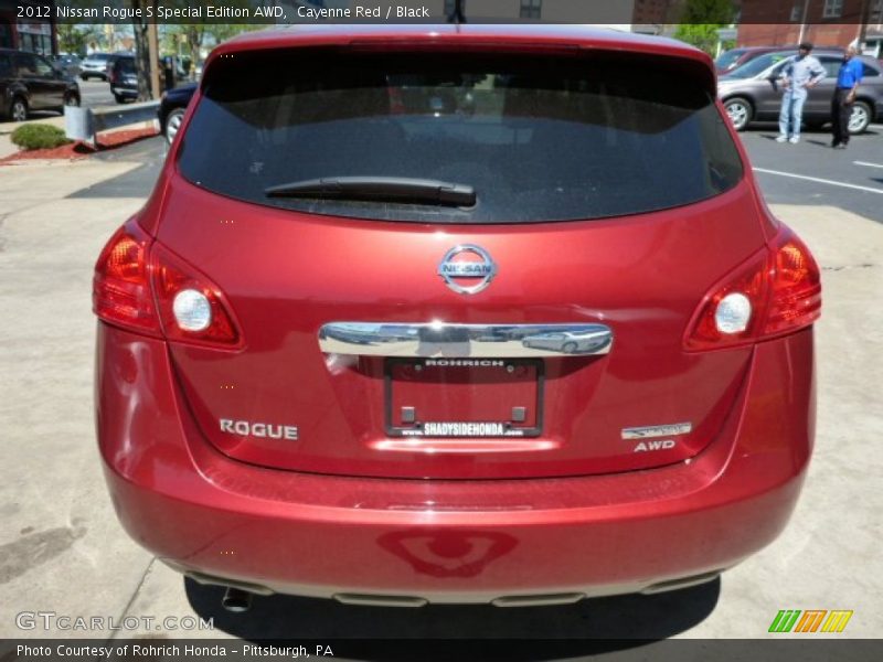 Cayenne Red / Black 2012 Nissan Rogue S Special Edition AWD