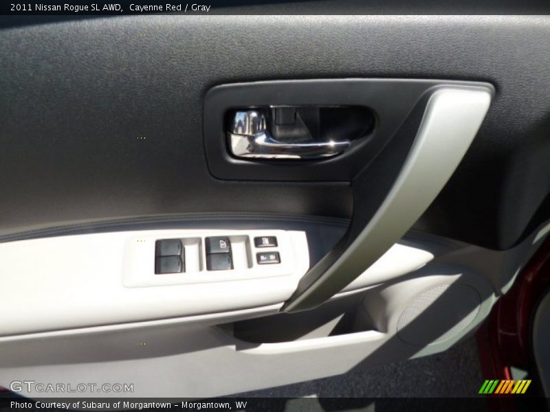 Cayenne Red / Gray 2011 Nissan Rogue SL AWD