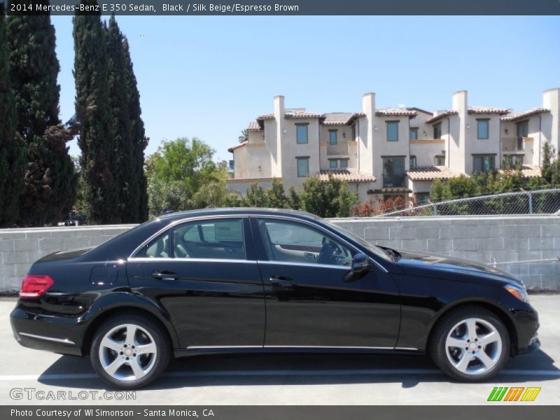 Black / Silk Beige/Espresso Brown 2014 Mercedes-Benz E 350 Sedan