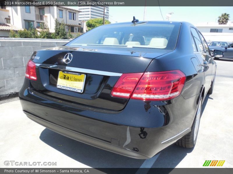 Black / Silk Beige/Espresso Brown 2014 Mercedes-Benz E 350 Sedan