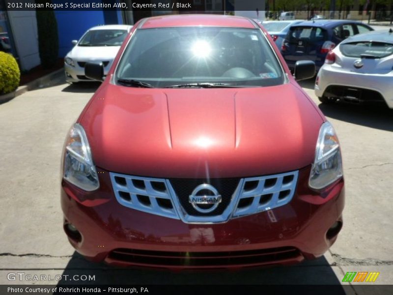 Cayenne Red / Black 2012 Nissan Rogue S Special Edition AWD