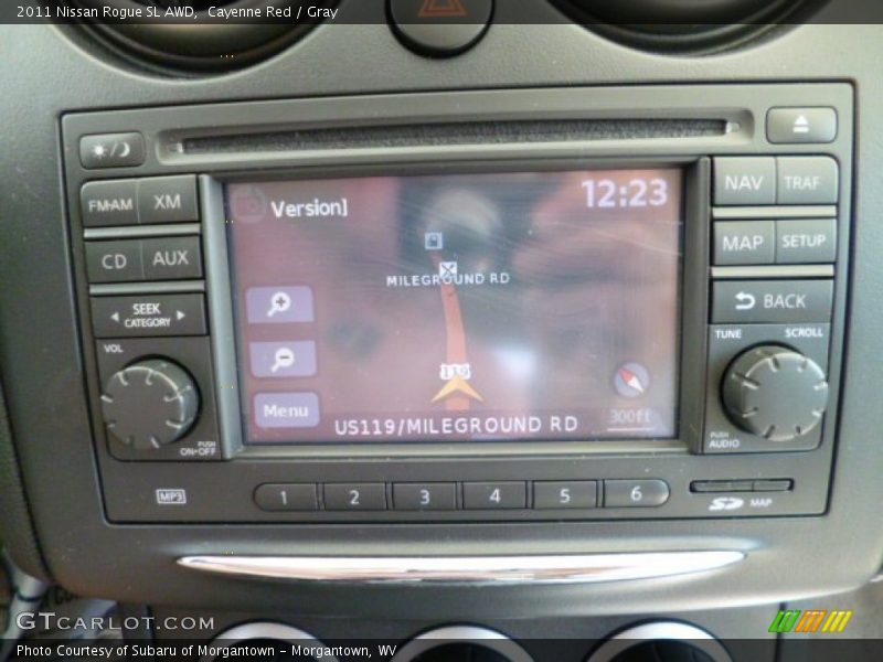 Cayenne Red / Gray 2011 Nissan Rogue SL AWD