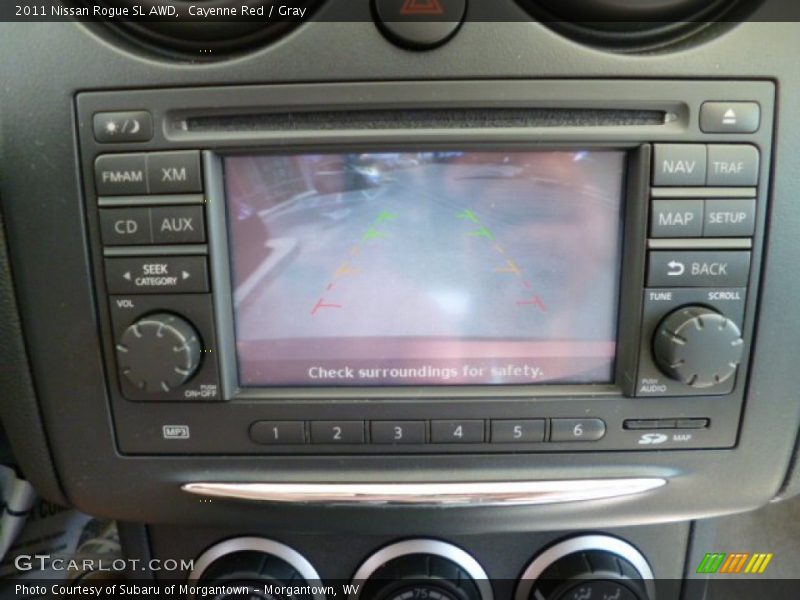 Cayenne Red / Gray 2011 Nissan Rogue SL AWD
