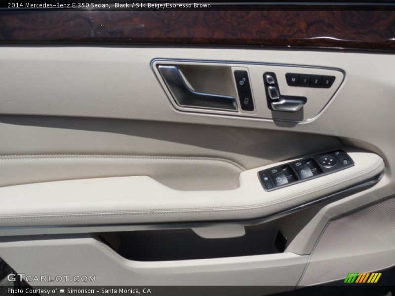 Black / Silk Beige/Espresso Brown 2014 Mercedes-Benz E 350 Sedan