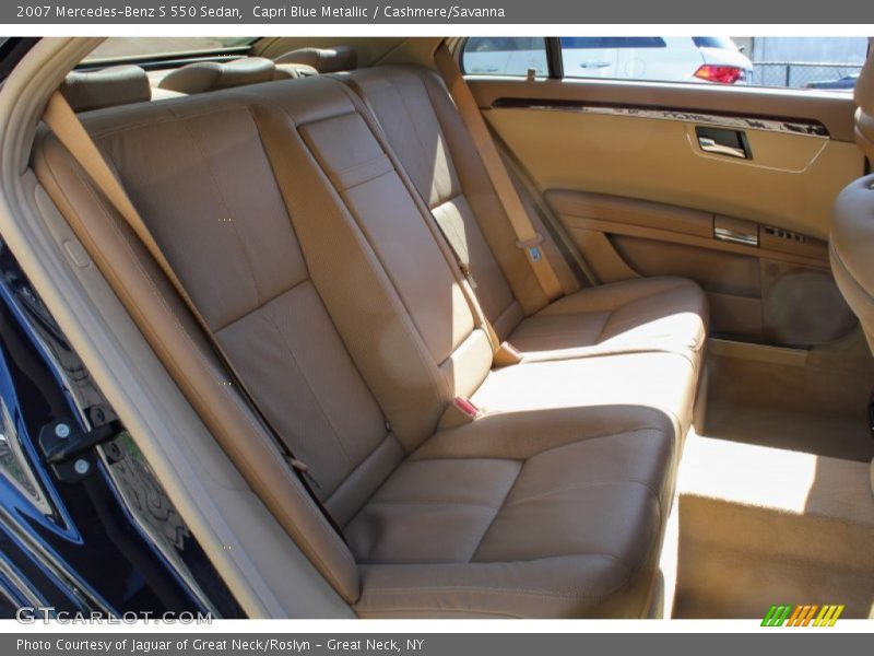 Capri Blue Metallic / Cashmere/Savanna 2007 Mercedes-Benz S 550 Sedan