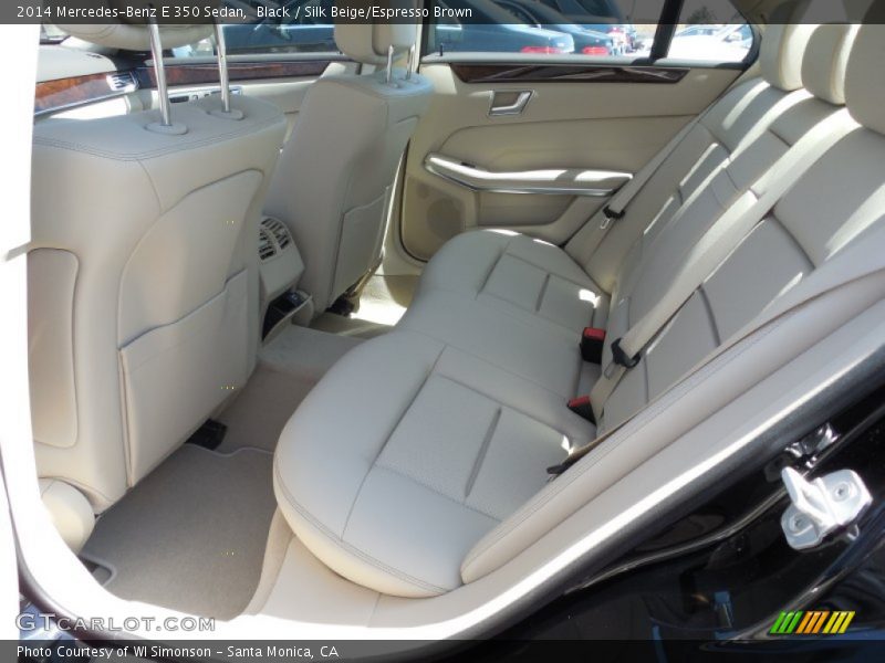 Black / Silk Beige/Espresso Brown 2014 Mercedes-Benz E 350 Sedan