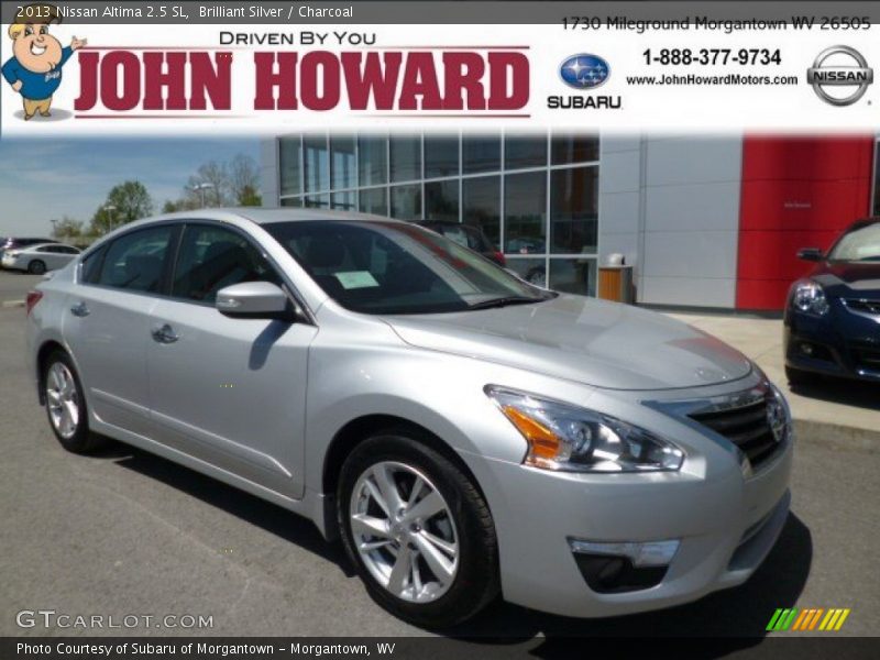 Brilliant Silver / Charcoal 2013 Nissan Altima 2.5 SL