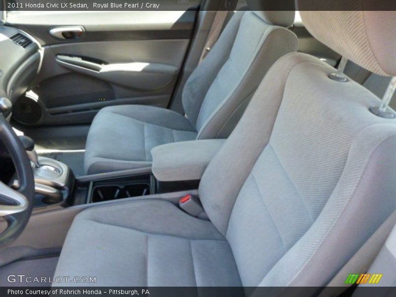Royal Blue Pearl / Gray 2011 Honda Civic LX Sedan