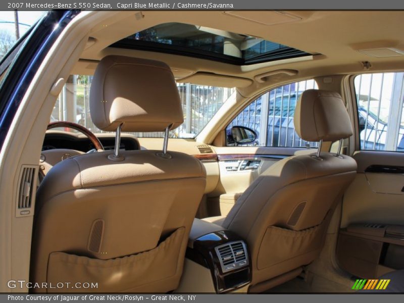 Capri Blue Metallic / Cashmere/Savanna 2007 Mercedes-Benz S 550 Sedan