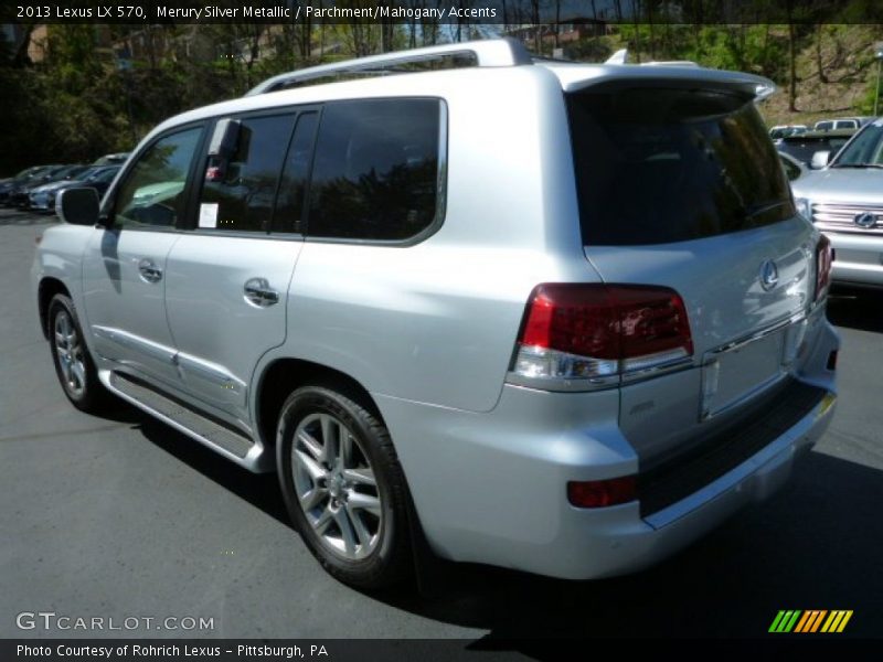 Merury Silver Metallic / Parchment/Mahogany Accents 2013 Lexus LX 570