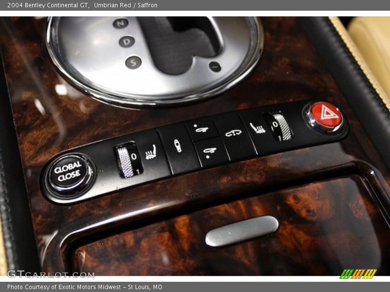 Controls of 2004 Continental GT 