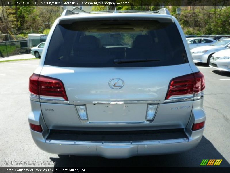 Merury Silver Metallic / Parchment/Mahogany Accents 2013 Lexus LX 570
