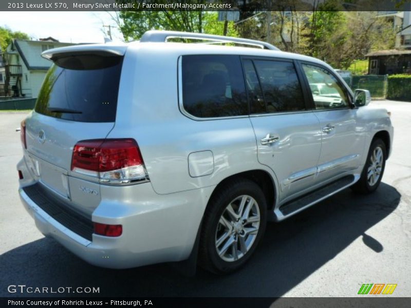 Merury Silver Metallic / Parchment/Mahogany Accents 2013 Lexus LX 570