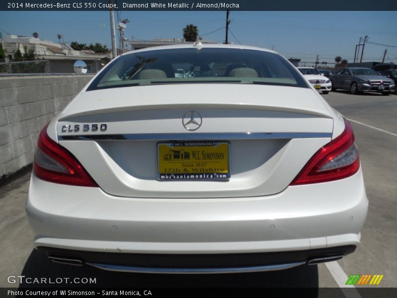 Diamond White Metallic / Almond/Mocha 2014 Mercedes-Benz CLS 550 Coupe