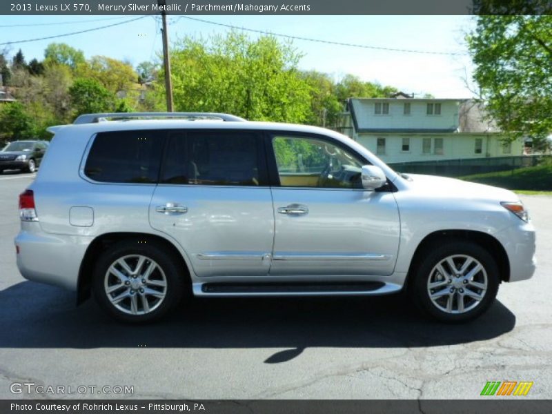 Merury Silver Metallic / Parchment/Mahogany Accents 2013 Lexus LX 570