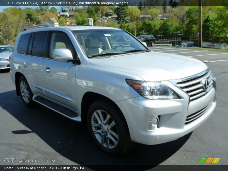 Merury Silver Metallic / Parchment/Mahogany Accents 2013 Lexus LX 570