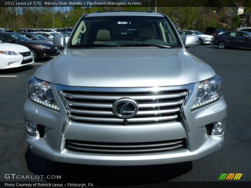Merury Silver Metallic / Parchment/Mahogany Accents 2013 Lexus LX 570