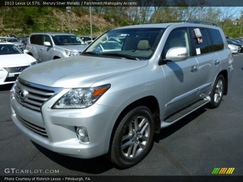 Merury Silver Metallic / Parchment/Mahogany Accents 2013 Lexus LX 570