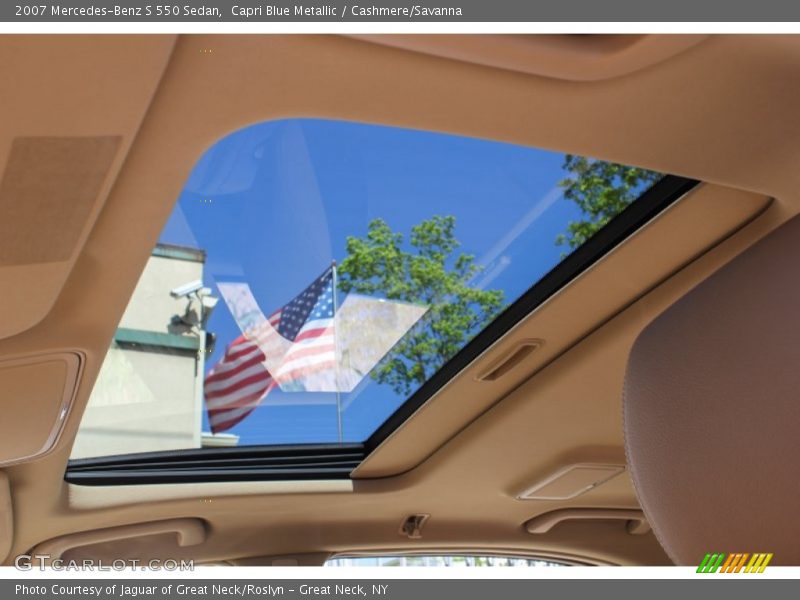 Capri Blue Metallic / Cashmere/Savanna 2007 Mercedes-Benz S 550 Sedan
