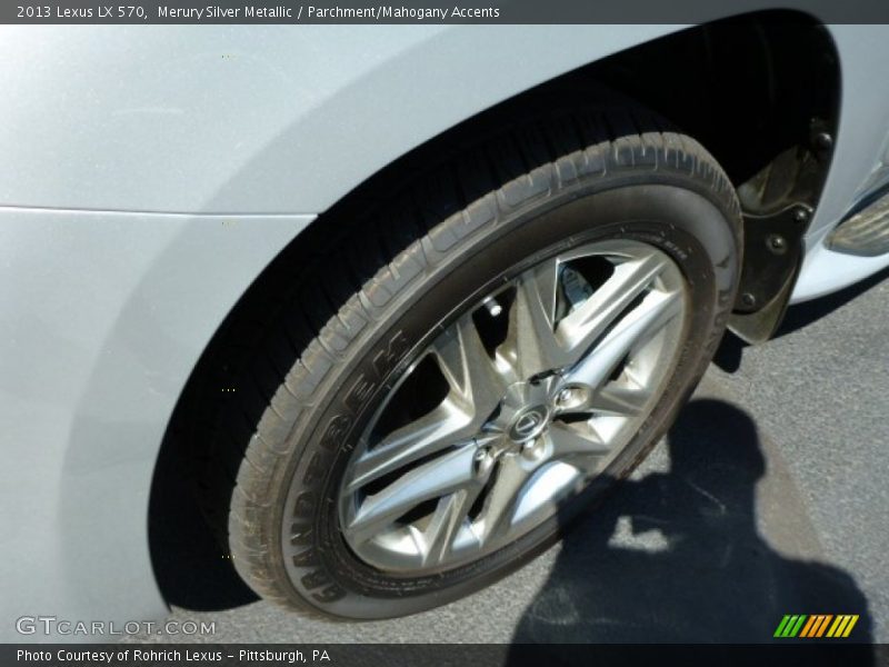 Merury Silver Metallic / Parchment/Mahogany Accents 2013 Lexus LX 570