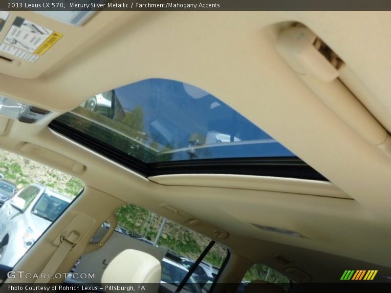 Merury Silver Metallic / Parchment/Mahogany Accents 2013 Lexus LX 570