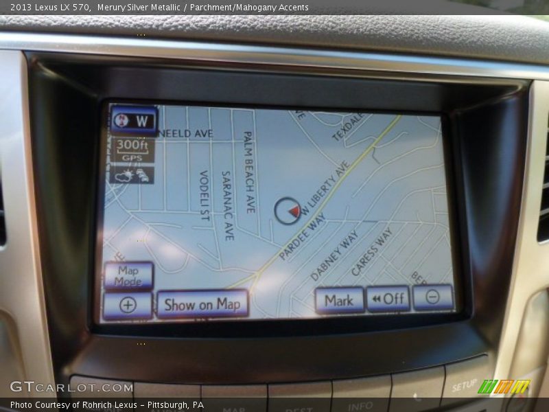 Merury Silver Metallic / Parchment/Mahogany Accents 2013 Lexus LX 570