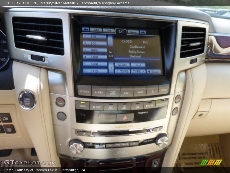 Merury Silver Metallic / Parchment/Mahogany Accents 2013 Lexus LX 570