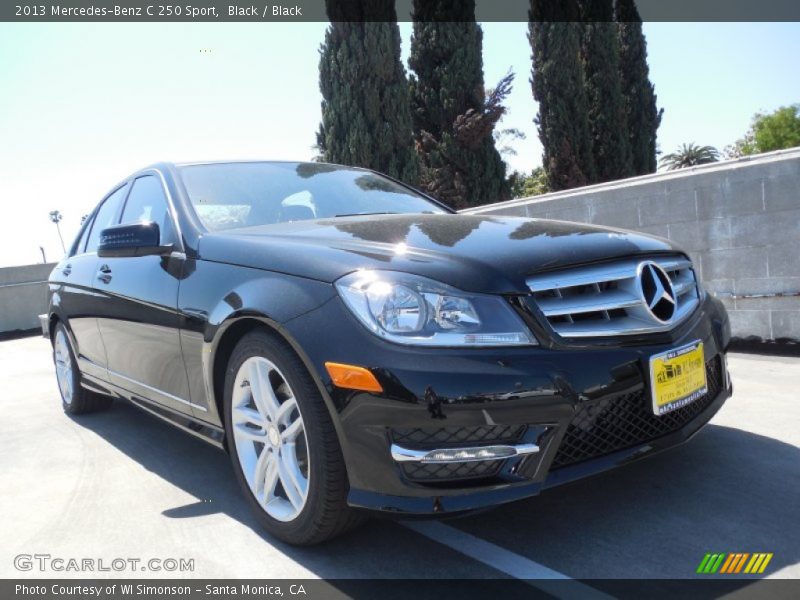 Black / Black 2013 Mercedes-Benz C 250 Sport