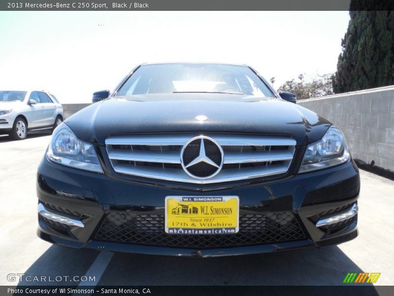 Black / Black 2013 Mercedes-Benz C 250 Sport