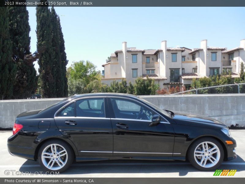 Black / Black 2013 Mercedes-Benz C 250 Sport