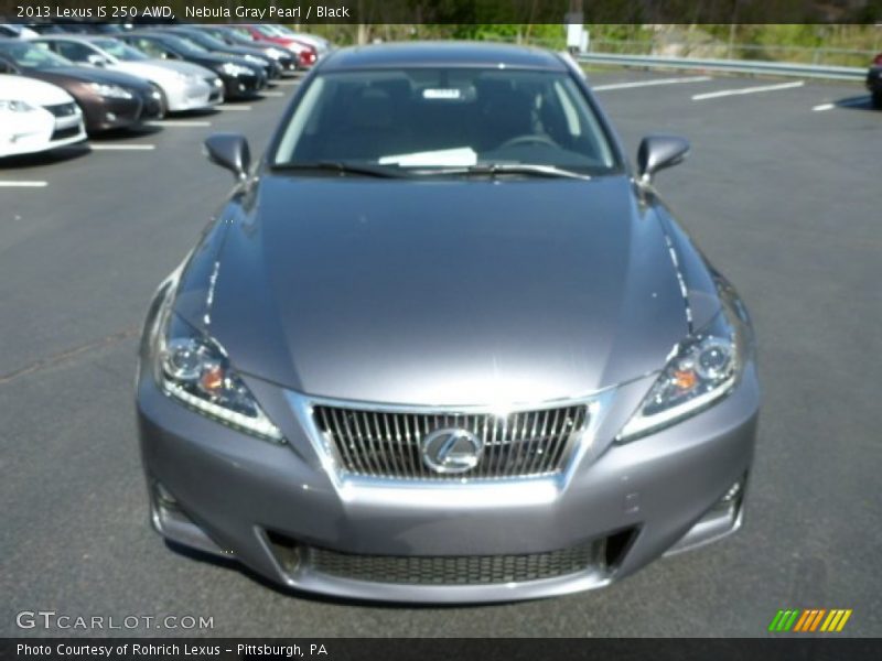 Nebula Gray Pearl / Black 2013 Lexus IS 250 AWD