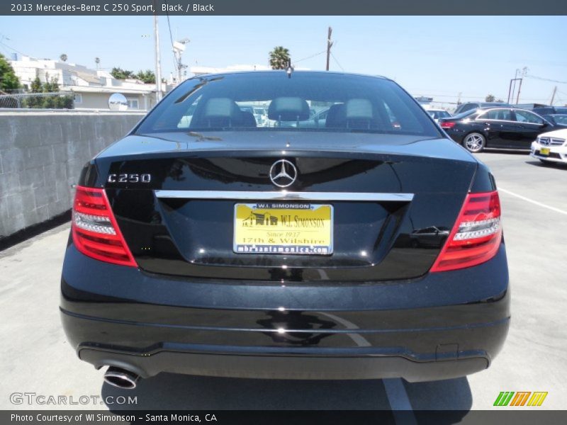 Black / Black 2013 Mercedes-Benz C 250 Sport
