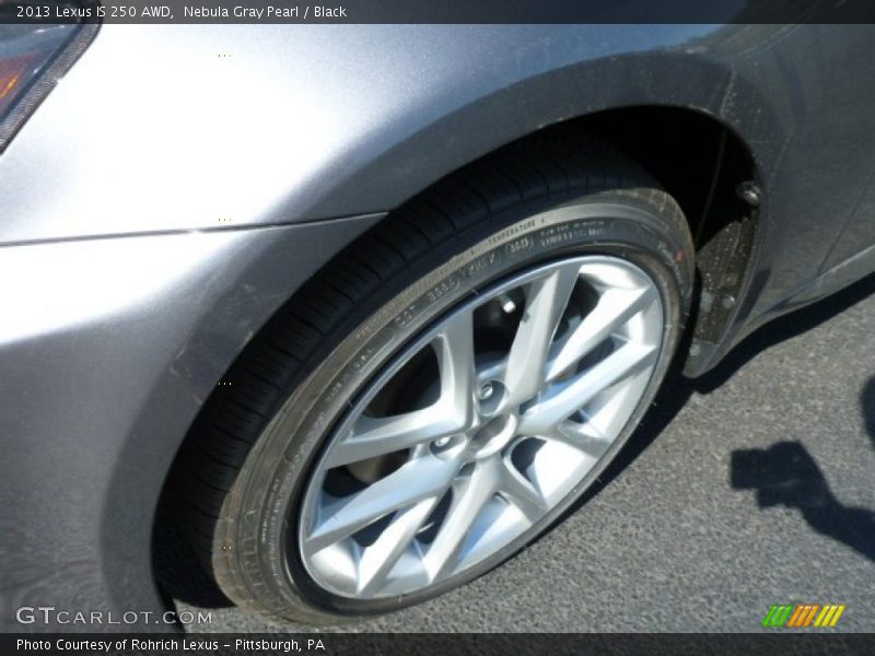 Nebula Gray Pearl / Black 2013 Lexus IS 250 AWD