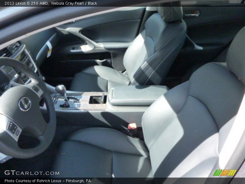 Nebula Gray Pearl / Black 2013 Lexus IS 250 AWD