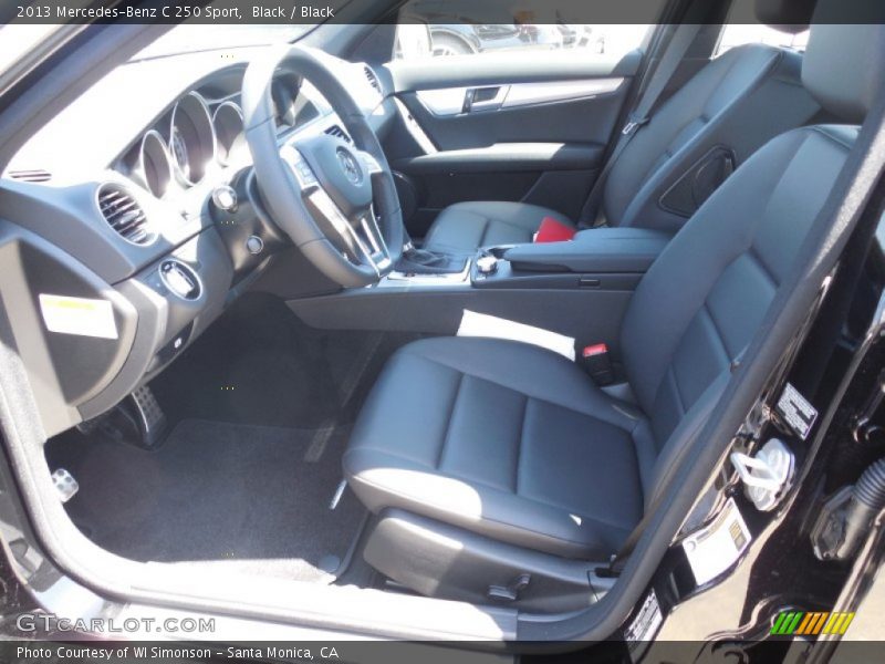 Black / Black 2013 Mercedes-Benz C 250 Sport