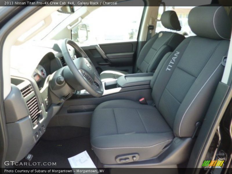  2013 Titan Pro-4X Crew Cab 4x4 Charcoal Interior