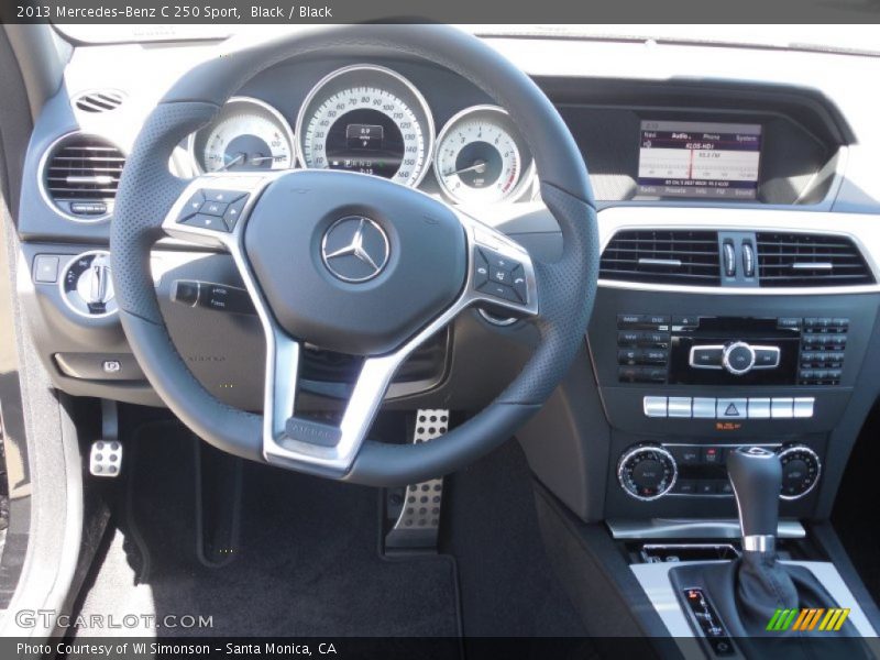 Black / Black 2013 Mercedes-Benz C 250 Sport