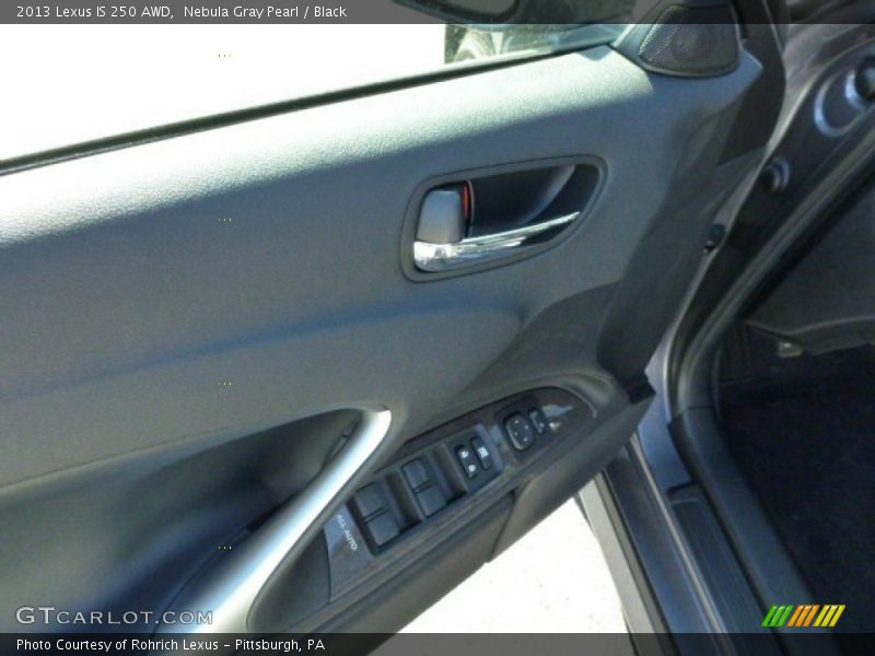 Nebula Gray Pearl / Black 2013 Lexus IS 250 AWD