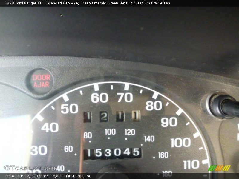 Deep Emerald Green Metallic / Medium Prairie Tan 1998 Ford Ranger XLT Extended Cab 4x4