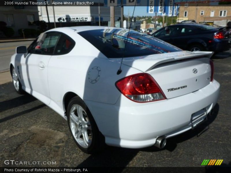 Alpine White / Black/Red 2006 Hyundai Tiburon GT
