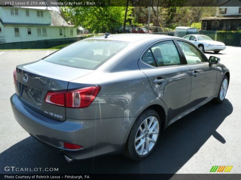 Nebula Gray Pearl / Black 2013 Lexus IS 250 AWD