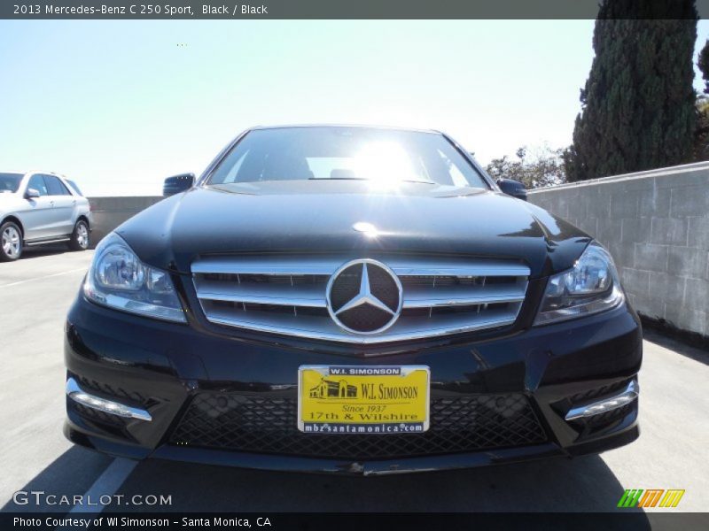 Black / Black 2013 Mercedes-Benz C 250 Sport