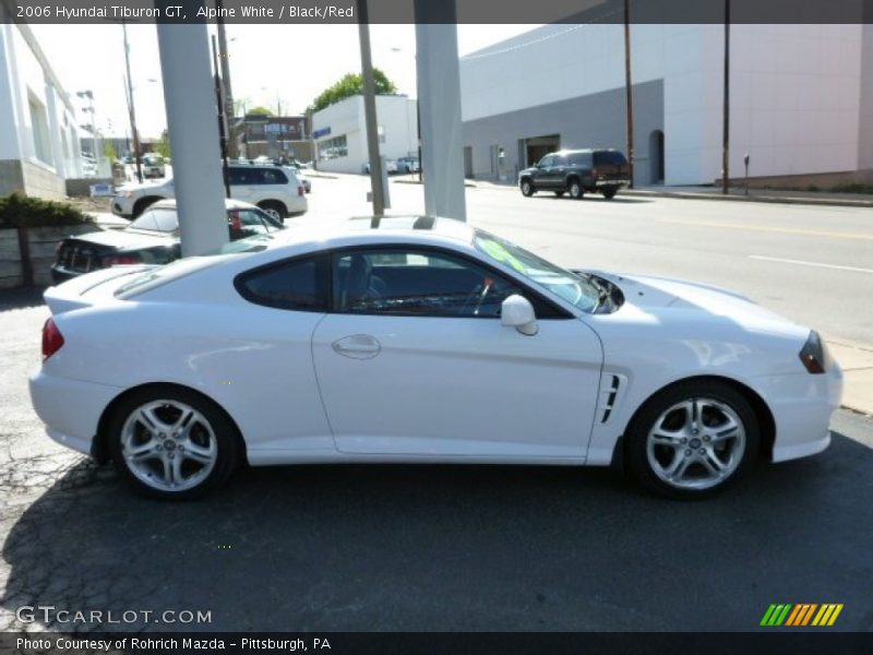 Alpine White / Black/Red 2006 Hyundai Tiburon GT