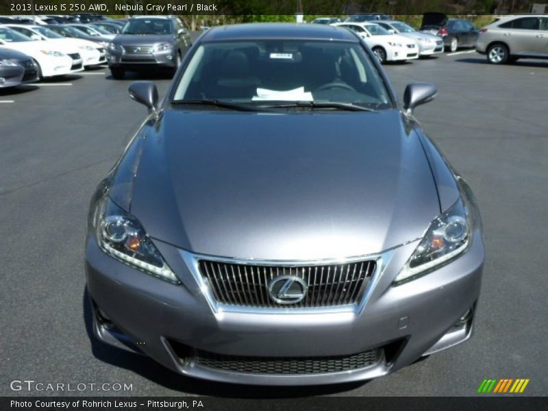 Nebula Gray Pearl / Black 2013 Lexus IS 250 AWD