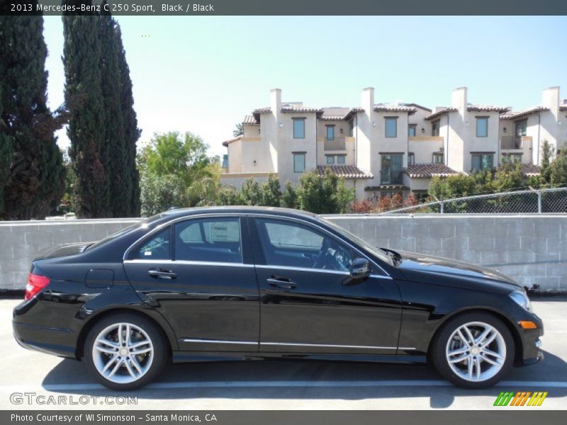 Black / Black 2013 Mercedes-Benz C 250 Sport