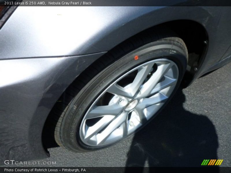 Nebula Gray Pearl / Black 2013 Lexus IS 250 AWD