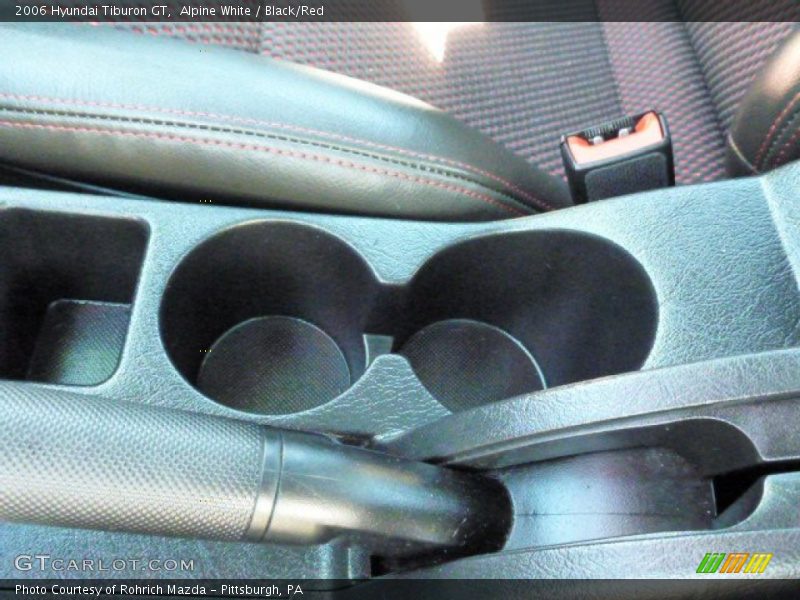 Alpine White / Black/Red 2006 Hyundai Tiburon GT